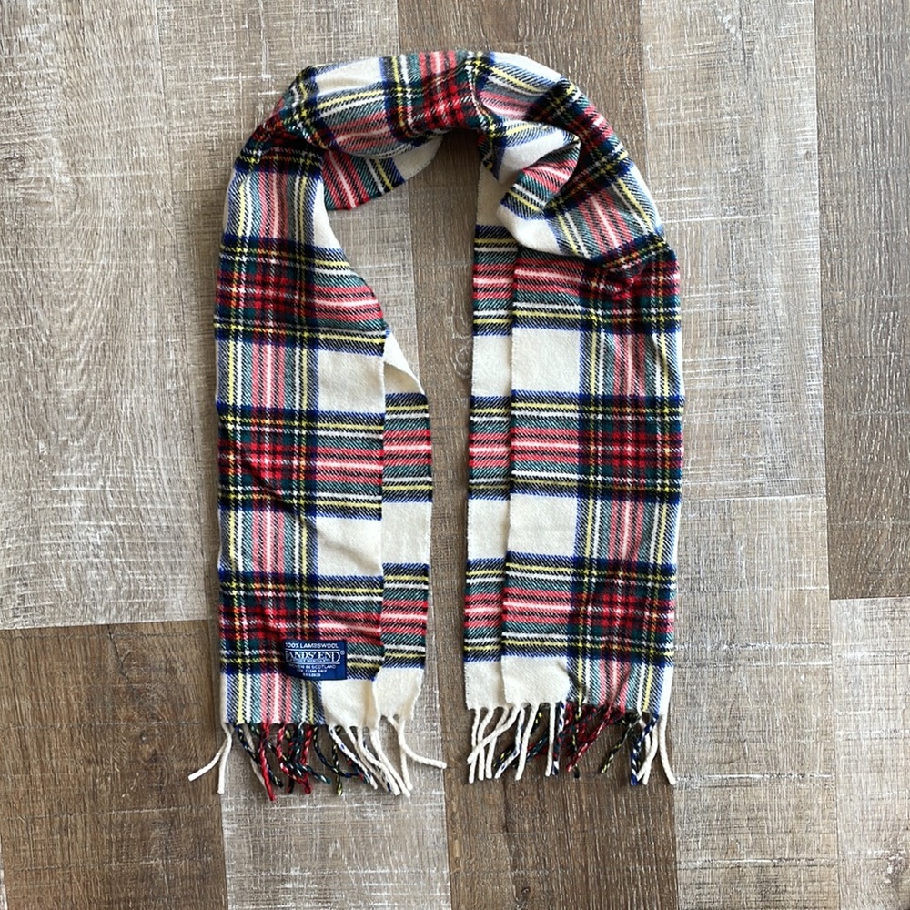 Lands’ End vintage lambswool scarf